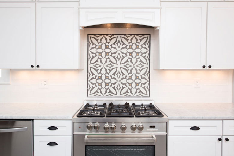 Design Inspiration: Encaustic Tile Backsplash - Gem Cabinets